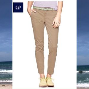 GAP skinny mini skimmer size 6 khaki cropped pants
